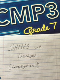 Shapes and Designs (Investigation 1)